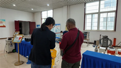 Goldhome Welcomes Malaysian Customer For 83kV VLF Test Equipment Acceptance